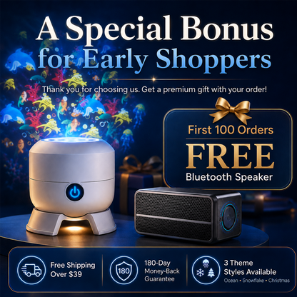 upsell🥳Doryma®2026 HOT SALE🥳💥🌈 50% OFF! Dynamic Rotating LED Light Projector – Calm & relaxation for your home. Gentle moving lights ease restless nights. Perfect for bedroom or living room. 🌙✨ (Copy)
