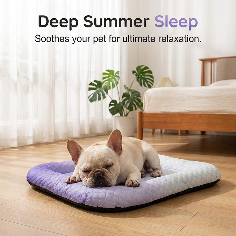upsell❄️Pet Cooling Mat for Dogs & Cats 🐾  Naturally Cool Ice-Silk Pad • Breathable, Washable & Soft (Copy)