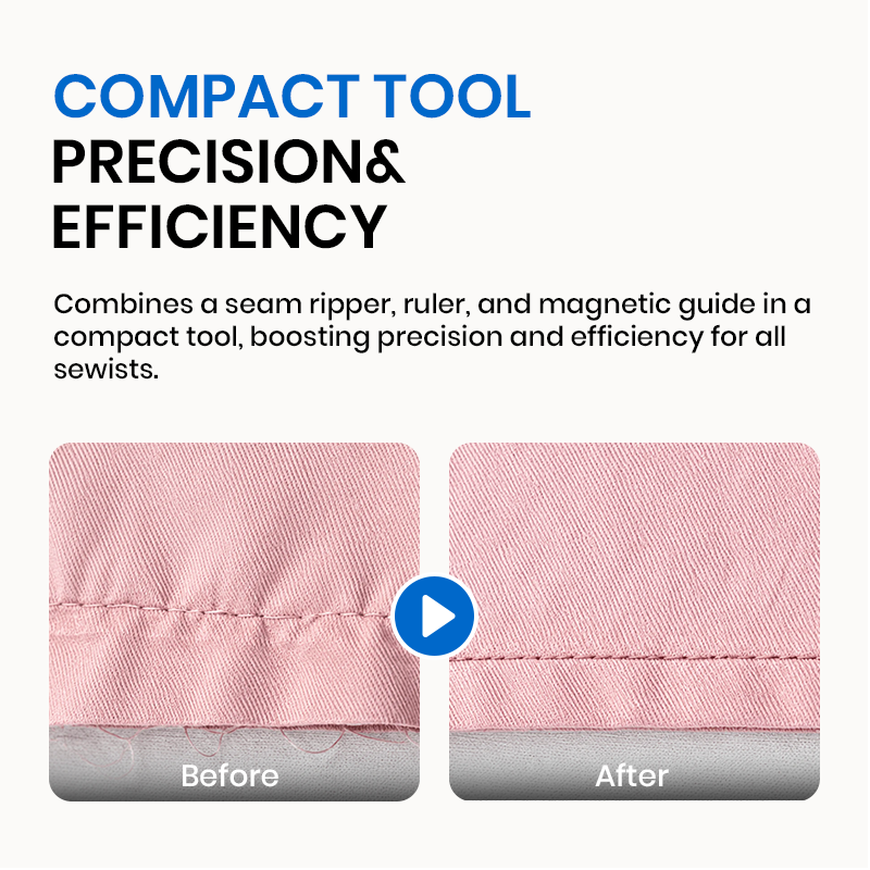 Doryma®🧵 Sewing Seam Guide & Ripper – Multi-functional Tool, Easy Seam Allowance & Stitch Removal ✂️🪡