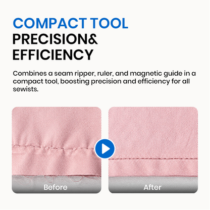 Doryma®🧵 Sewing Seam Guide & Ripper – Multi-functional Tool, Easy Seam Allowance & Stitch Removal ✂️🪡