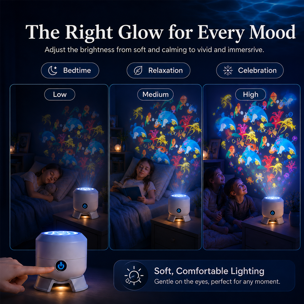 upsell🥳Doryma®2026 HOT SALE🥳💥🌈 50% OFF! Dynamic Rotating LED Light Projector – Calm & relaxation for your home. Gentle moving lights ease restless nights. Perfect for bedroom or living room. 🌙✨ (Copy)