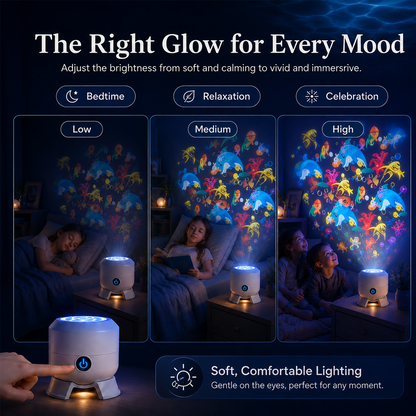 upsell🥳Doryma®2026 HOT SALE🥳💥🌈 50% OFF! Dynamic Rotating LED Light Projector – Calm & relaxation for your home. Gentle moving lights ease restless nights. Perfect for bedroom or living room. 🌙✨ (Copy)