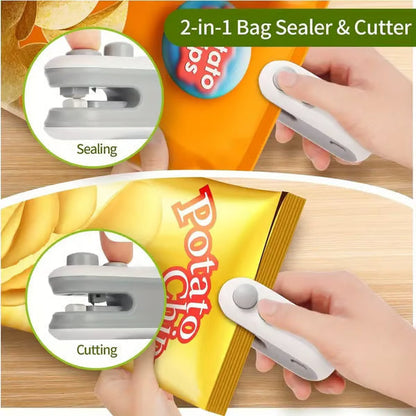 ⏳Mini Bag Sealer with Cutter and Magnet