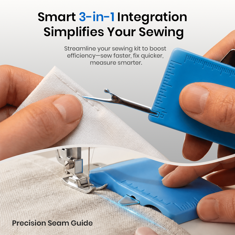 Doryma®🧵 Sewing Seam Guide & Ripper – Multi-functional Tool, Easy Seam Allowance & Stitch Removal ✂️🪡