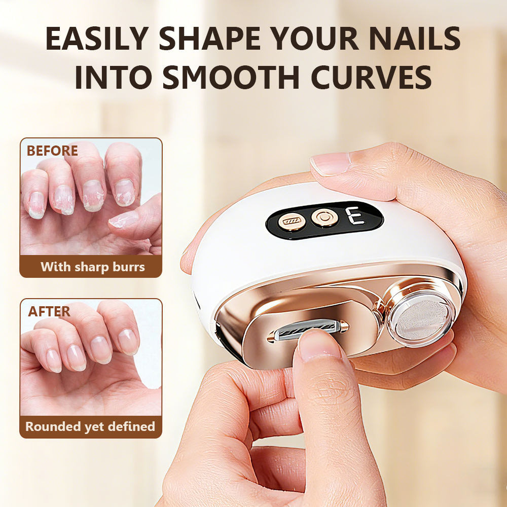 Doryma®3-in-1 💅Electric Nail Trimmer with Adjustable Speed, LED Light & Dust Collection – Rechargeable & Portable