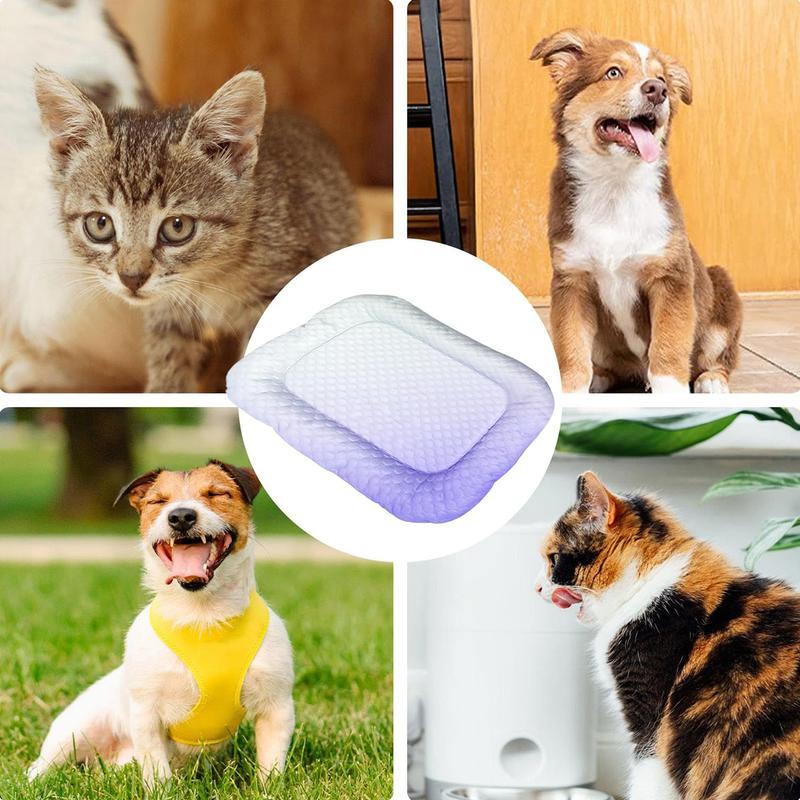 upsell❄️Pet Cooling Mat for Dogs & Cats 🐾  Naturally Cool Ice-Silk Pad • Breathable, Washable & Soft (Copy)