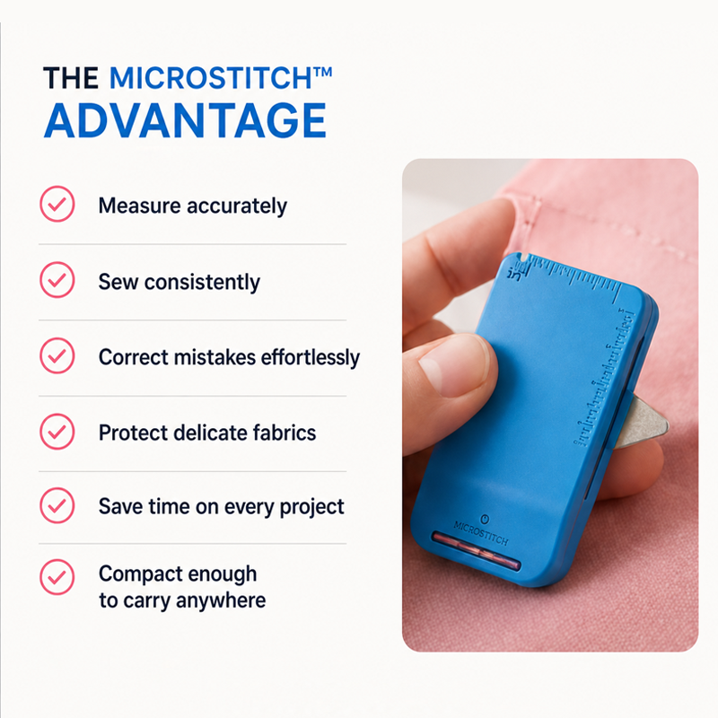 Doryma®🧵 Sewing Seam Guide & Ripper – Multi-functional Tool, Easy Seam Allowance & Stitch Removal ✂️🪡