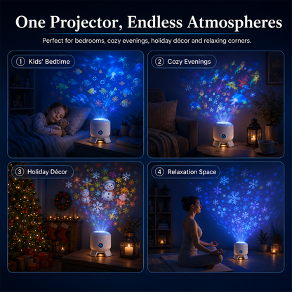 upsell🥳Doryma®2026 HOT SALE🥳💥🌈 50% OFF! Dynamic Rotating LED Light Projector – Calm & relaxation for your home. Gentle moving lights ease restless nights. Perfect for bedroom or living room. 🌙✨ (Copy)
