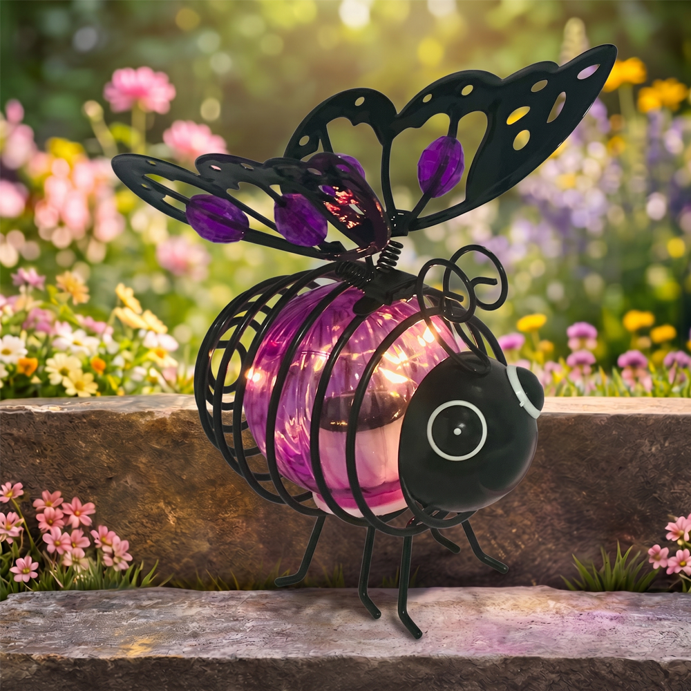 🐝Hanging Bee Light – Warm Amber Glow, Flicker-Free, Perfect for Garden Parties – Spread Joy Day and Night 🌞🌜
