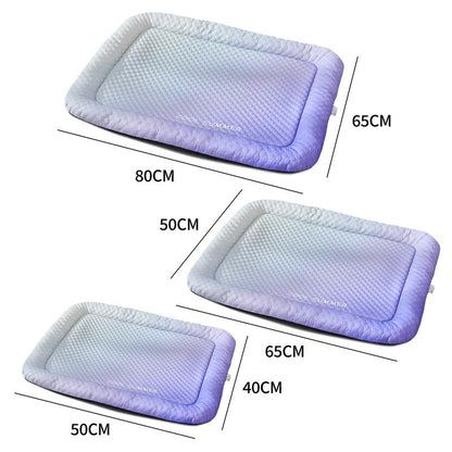upsell❄️Pet Cooling Mat for Dogs & Cats 🐾  Naturally Cool Ice-Silk Pad • Breathable, Washable & Soft (Copy)