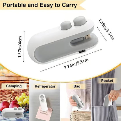 ⏳Mini Bag Sealer with Cutter and Magnet