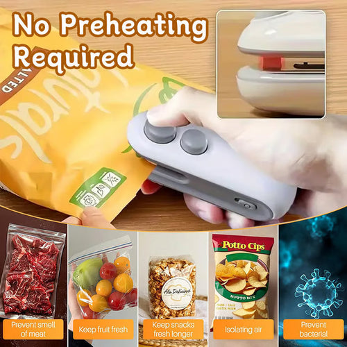 ⏳Mini Bag Sealer with Cutter and Magnet