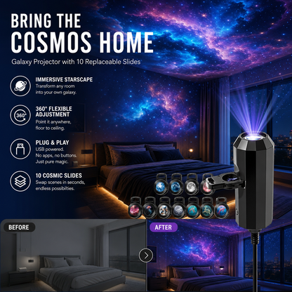 upsell🥳2026 HOT SALE🥳💥🌈 50% OFF! Doryma® Smart Galaxy Ocean Projector – Stunning Sky Effects at Home (Copy)