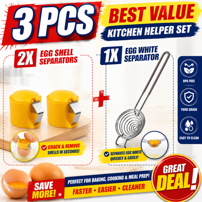 🔥🔥🔥Limited-time 😮‍💨 Buy 1 Get 1 Free ！！！🍳 Quick Egg Cracker Tool – Open Hundreds Of Eggs Faster & Cleaner 🔥