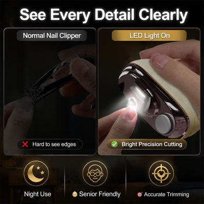 ✂️ LIMITED-TIME 50% OFF! 💅 2-in-1 Smart Electric Nail Clipper & Polisher 🌟