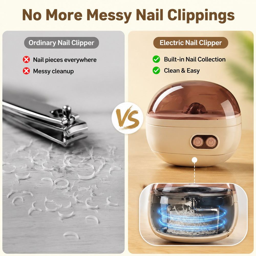 ✂️ LIMITED-TIME 50% OFF! 💅 2-in-1 Smart Electric Nail Clipper & Polisher 🌟