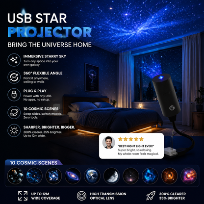 🥳2026 HOT SALE🥳💥🌈 50% OFF! Doryma® Smart Galaxy Ocean Projector – Stunning Sky Effects at Home