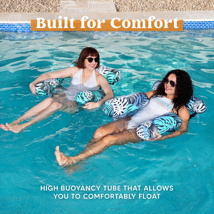 Doryma®💎 -50% ON INFLATABLE POOL FLOATING CHAIR! 💎 Tropical Leaf Design, Ultra-Lightweight & Puncture-Resistant PVC ✨
