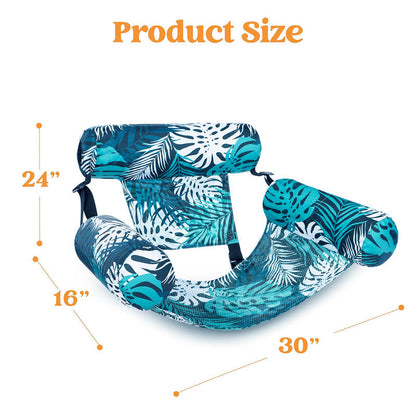 Doryma®💎 -50% ON INFLATABLE POOL FLOATING CHAIR! 💎 Tropical Leaf Design, Ultra-Lightweight & Puncture-Resistant PVC ✨