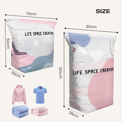 upsell🥳2026 HOT SALE🥳💞50K+ SOLD!Doryma® No‑Pump Vacuum Storage Bags – Press & seal, no pump needed. Saves 80% space, keeps clothes dry & dust‑free. Perfect for bulky bedding & off‑season gear. 🛏️🗄️ (Copy)