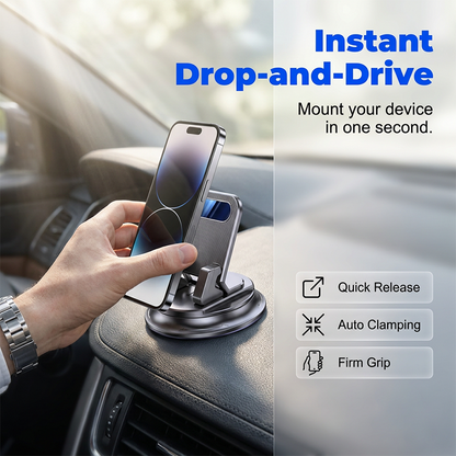 Doryma® 🚗 40% OFF NOW!📱 Rotating Dashboard Car Phone Holder – 360° Adjustable & Anti-Slip – Hands-Free Phone Mount 🛡️