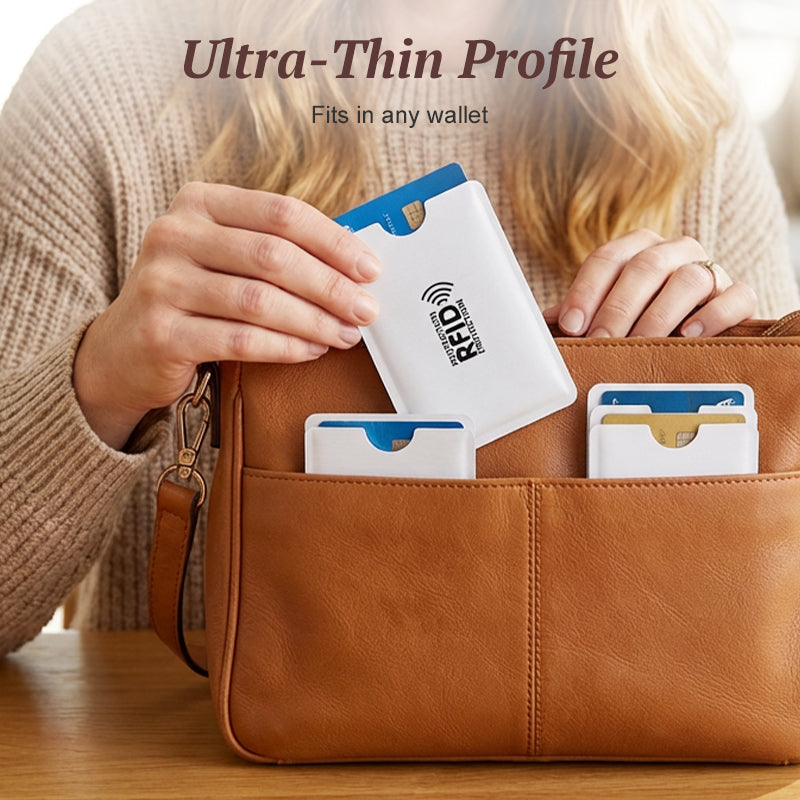 🛡️🏆LAST DAY SALE 40% OFF🔥RFID Blocking Sleeves for Credit Cards💳