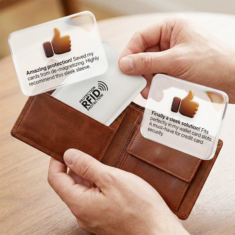 🛡️🏆LAST DAY SALE 40% OFF🔥RFID Blocking Sleeves for Credit Cards💳