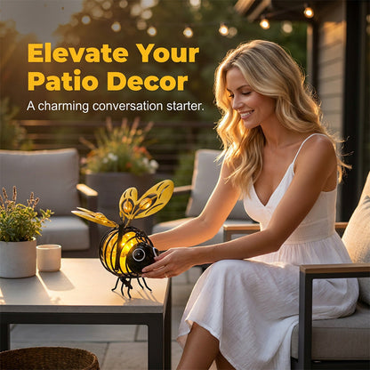 🐝Hanging Bee Light – Warm Amber Glow, Flicker-Free, Perfect for Garden Parties – Spread Joy Day and Night 🌞🌜
